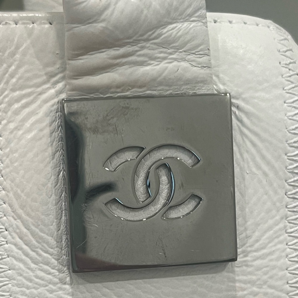 Chanel White Small Tote with COA - Picture 3 of 16